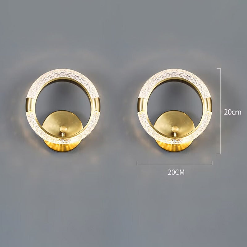 Vägglampa i kristall Royal