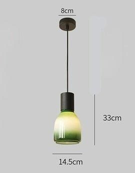 Gradient-pendellampa med blomma