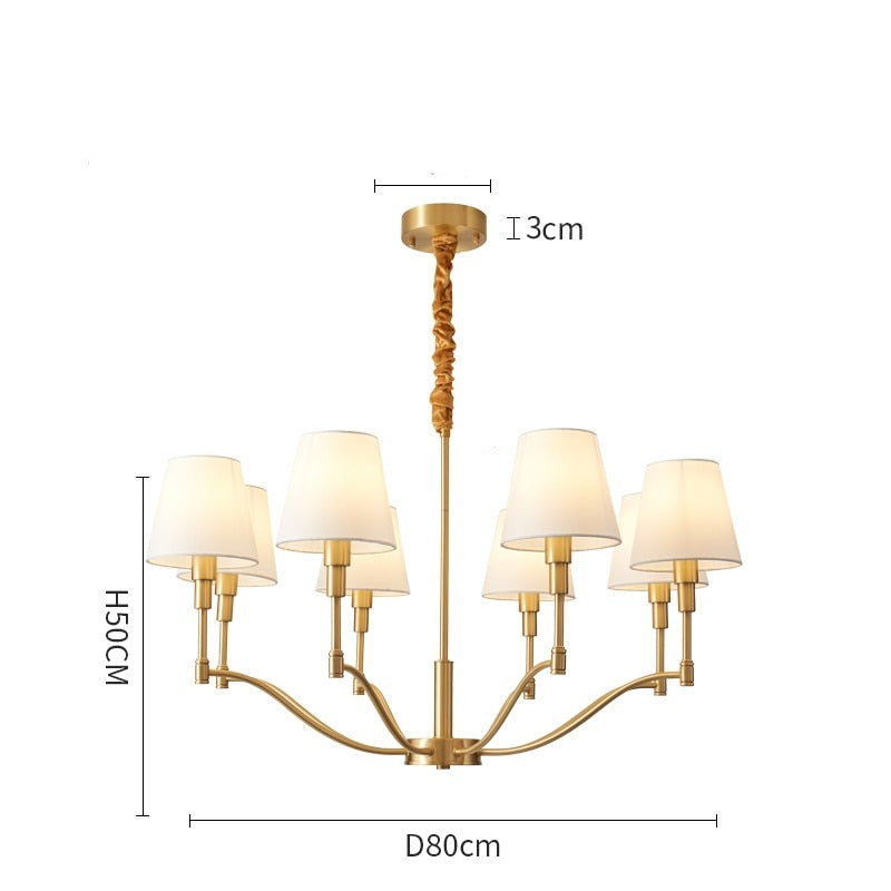 Retro ljuskrona för vardagsrum