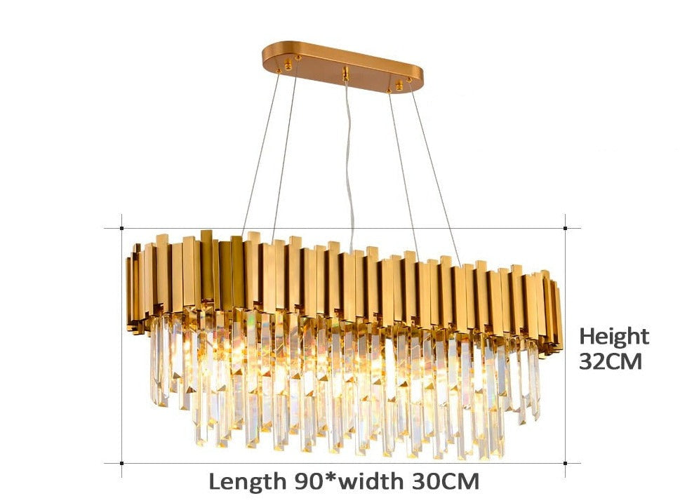 Kristallkrona i guld