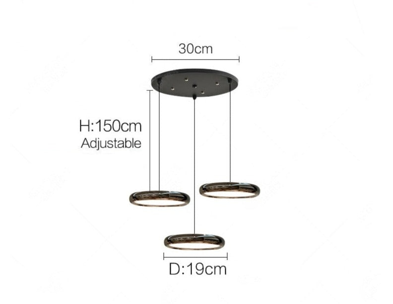Minimalistisk nordisk led-pendellampa