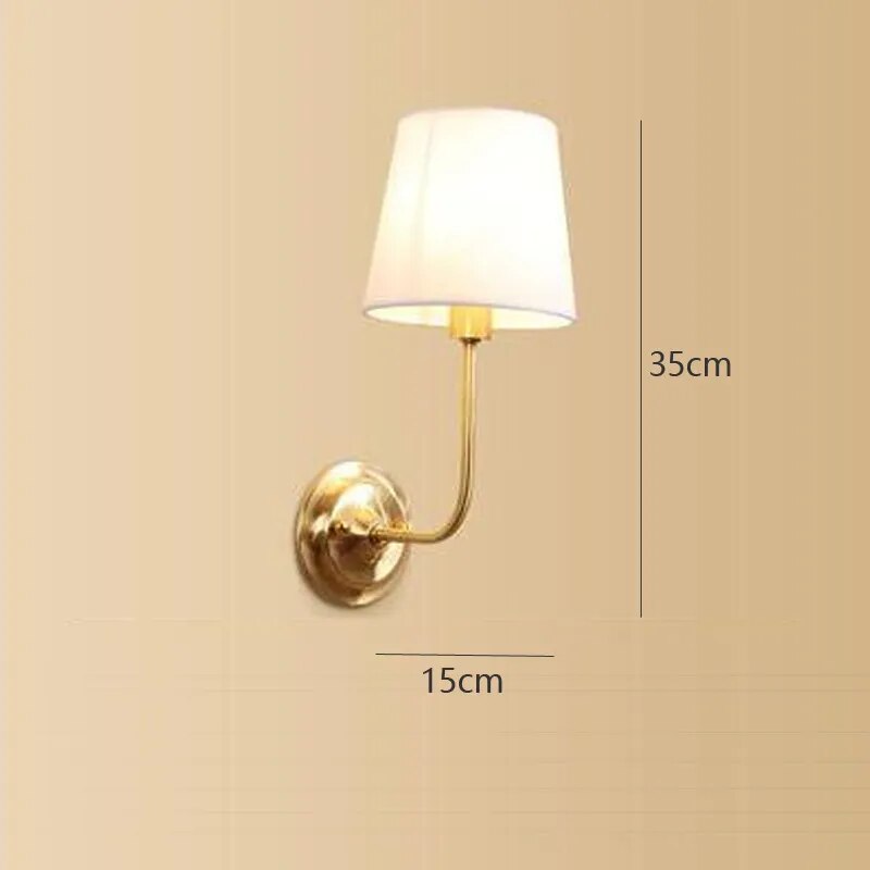 Vintage vägglampa i guld