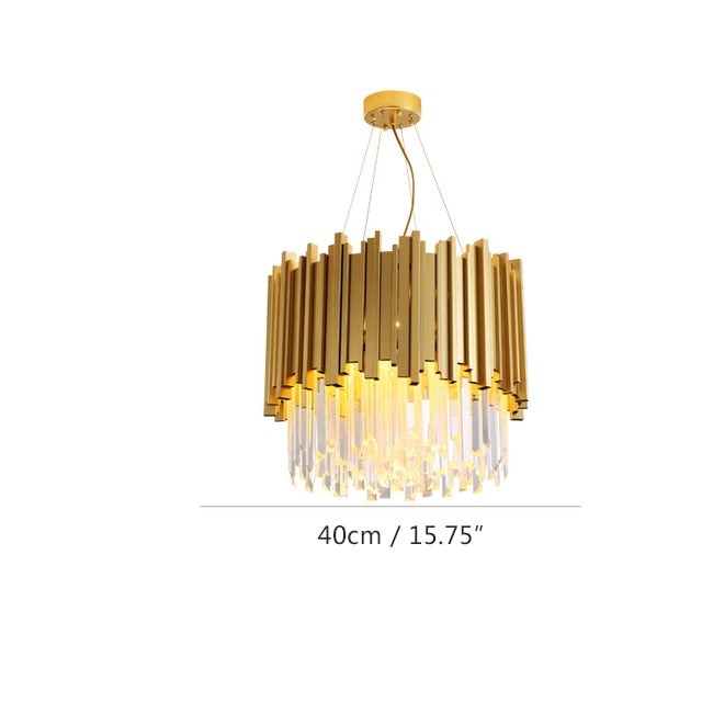 Kristallkrona i guld