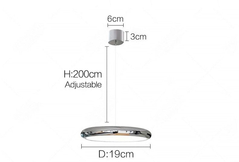 Minimalistisk nordisk led-pendellampa