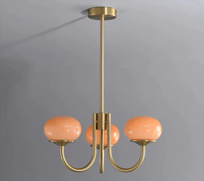 Bauhaus ljuskrona i rosé