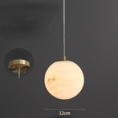 Wabi-Sabi pendellampa i marmor