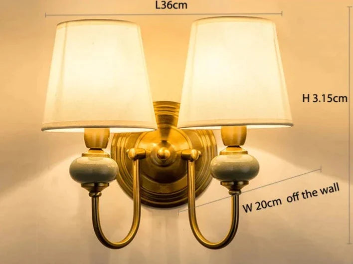 Vintage amerikansk vägglampa