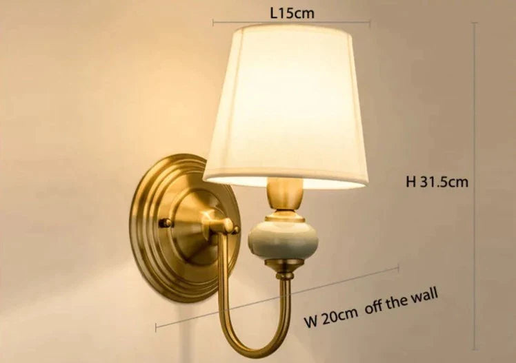 Vintage amerikansk vägglampa