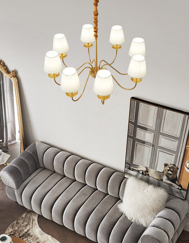 Retro ljuskrona för vardagsrum