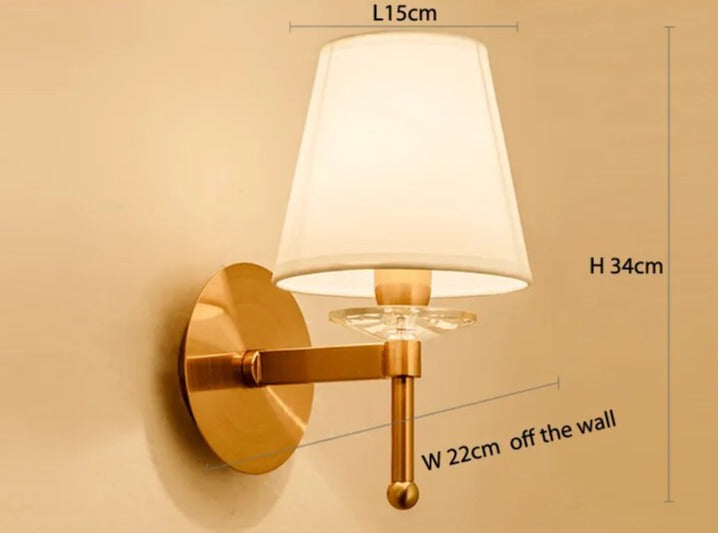 Vintage amerikansk vägglampa