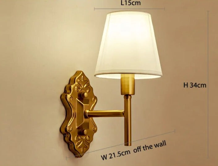 Vintage amerikansk vägglampa