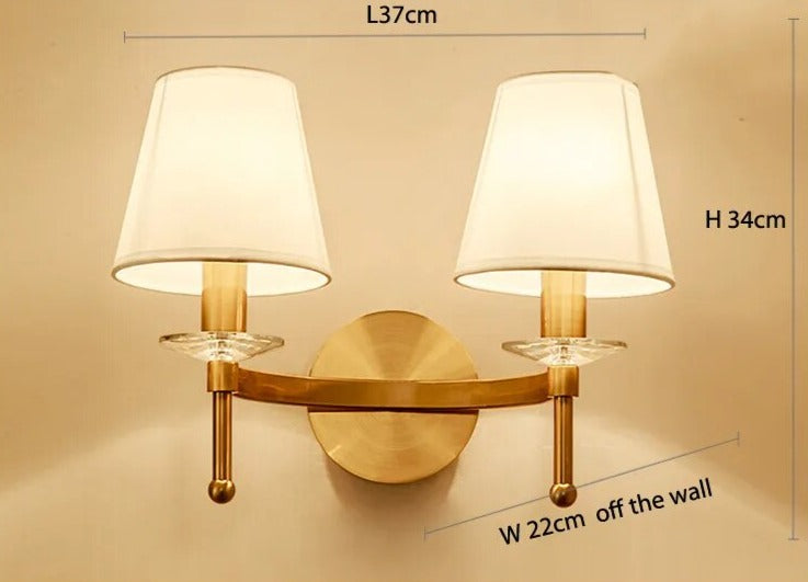 Vintage amerikansk vägglampa