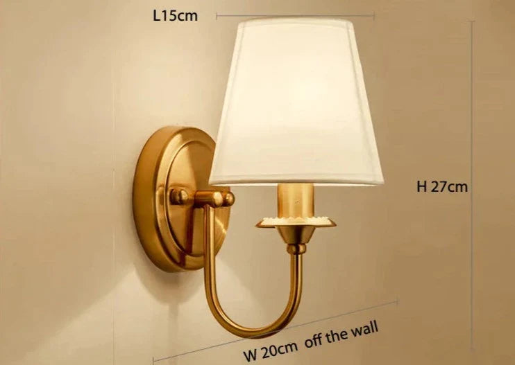 Vintage amerikansk vägglampa