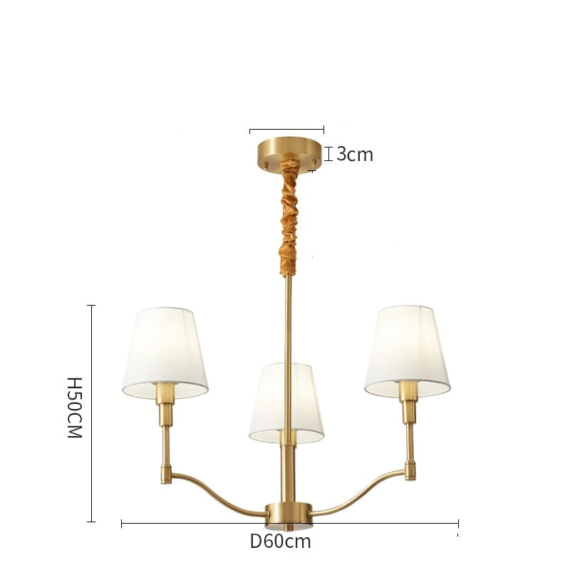 Retro ljuskrona för vardagsrum