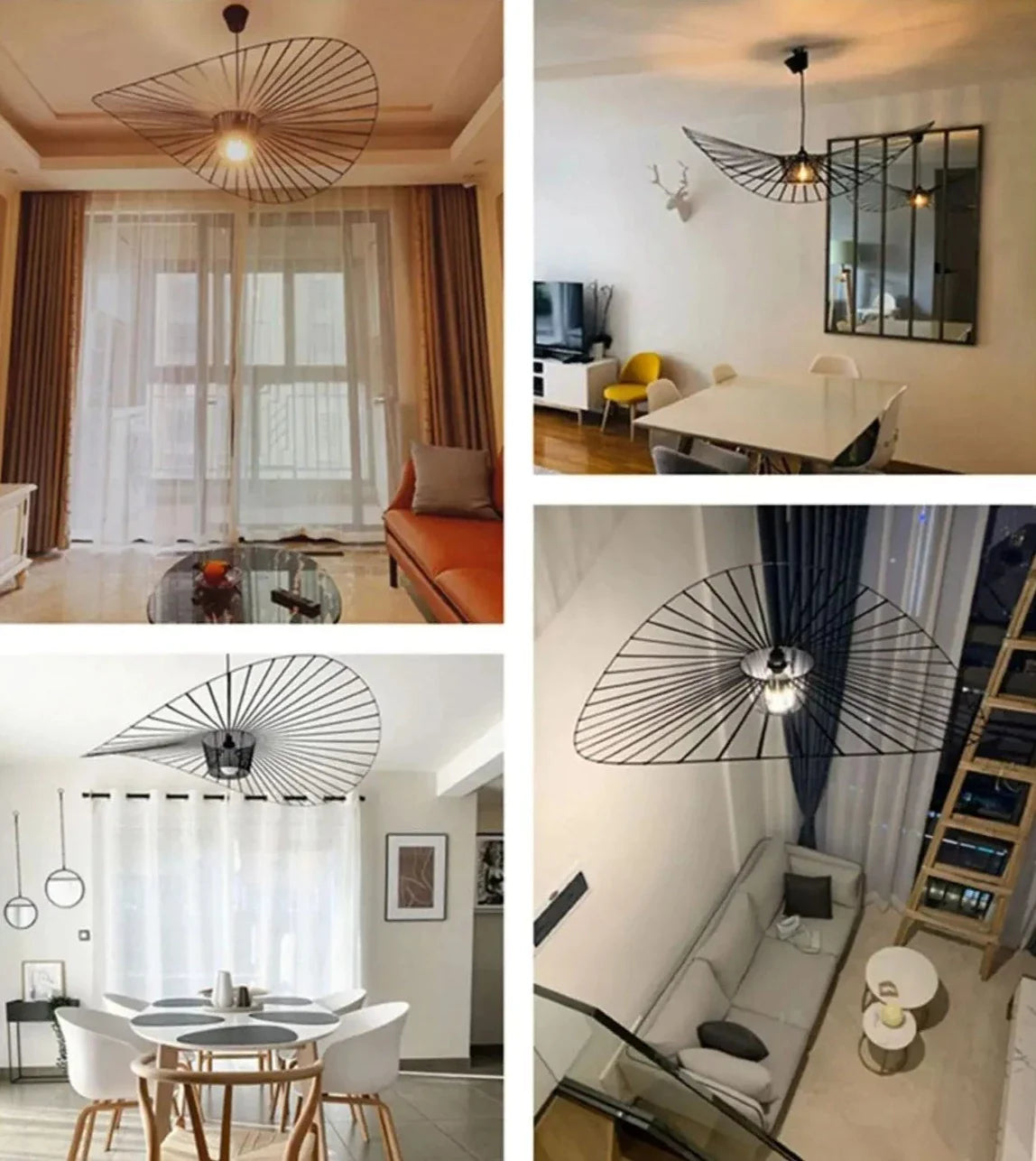 Vintage taklampa med hatt