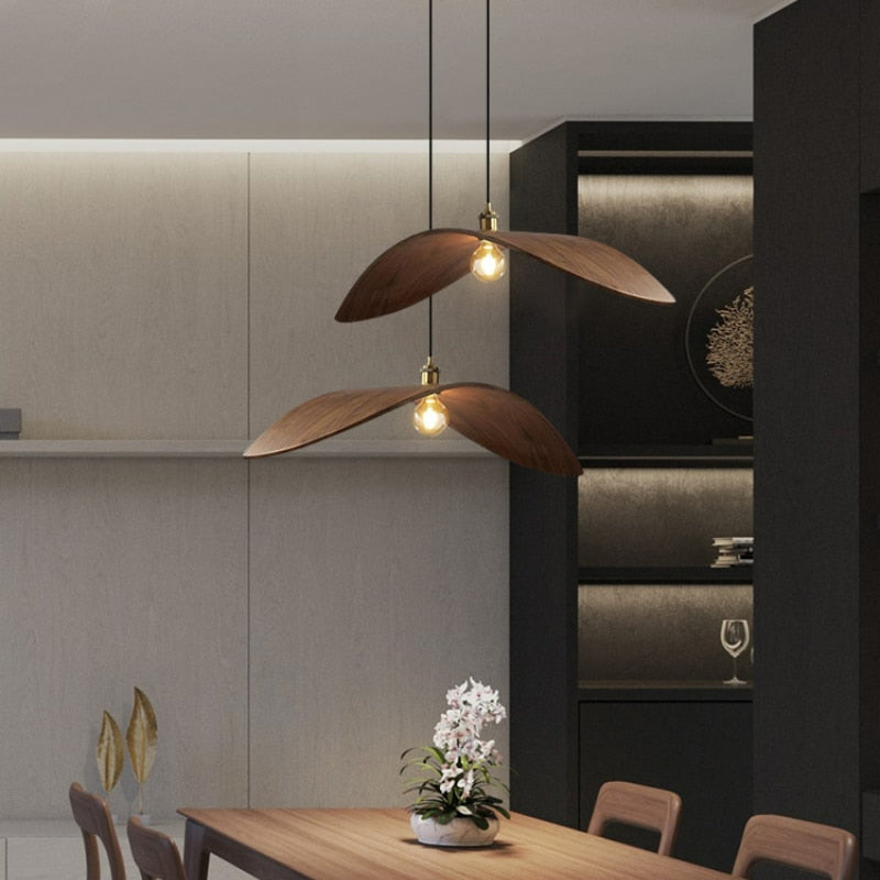 Wabi-Sabi trä lampa