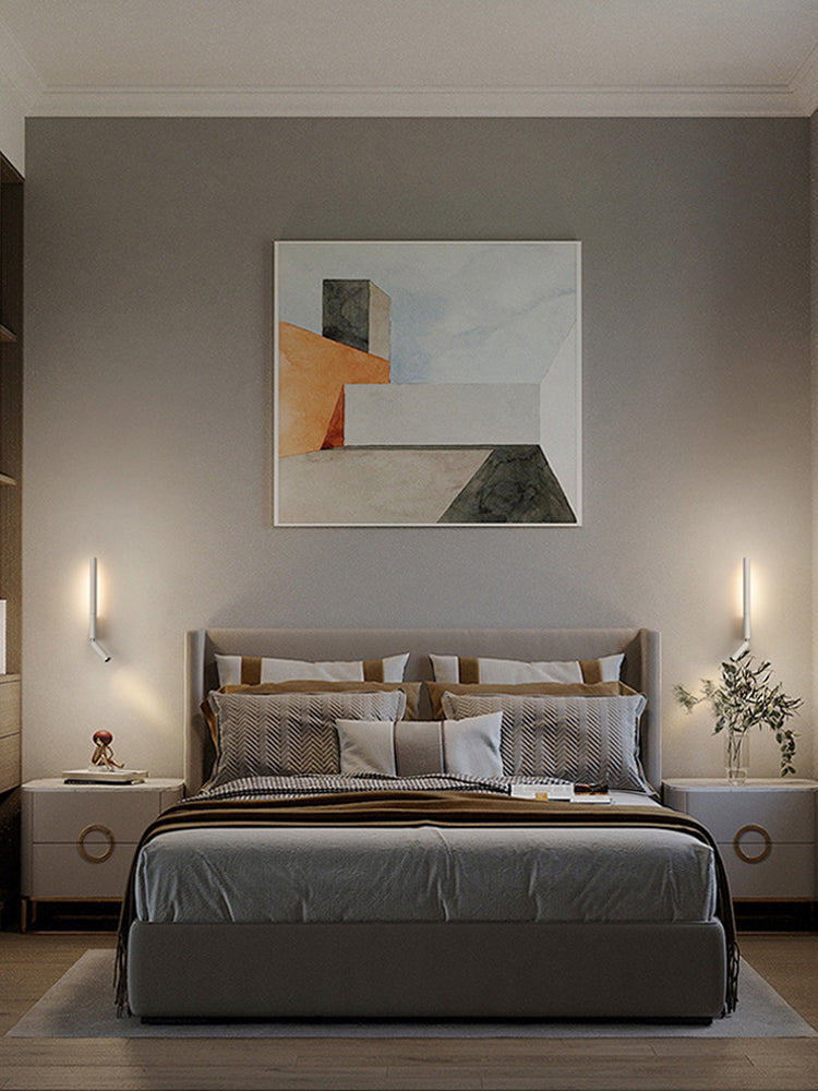 Hotell sovrum vägglampa