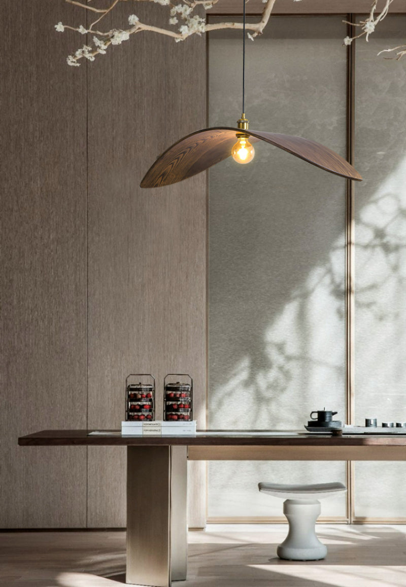 Wabi-Sabi trä lampa