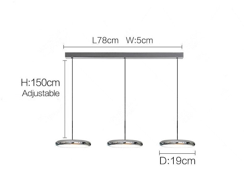 Minimalistisk nordisk led-pendellampa