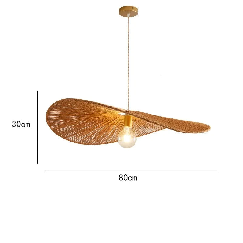 Taklampa i asiatisk rotting