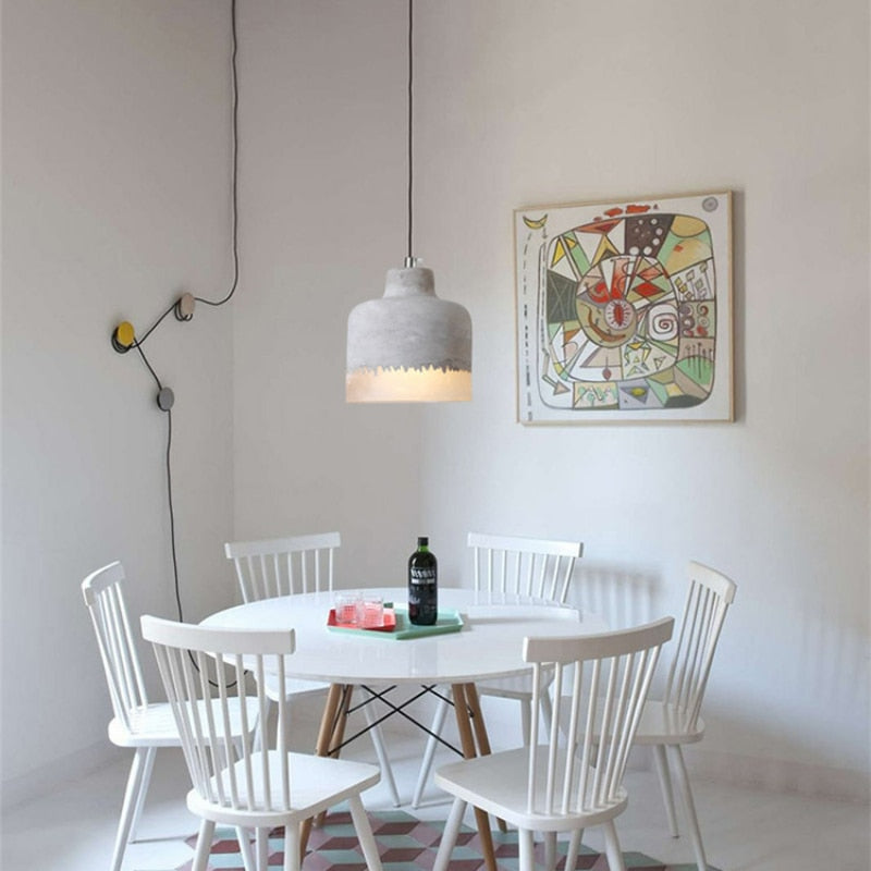 Wabi-Sabi pendellampa i cement