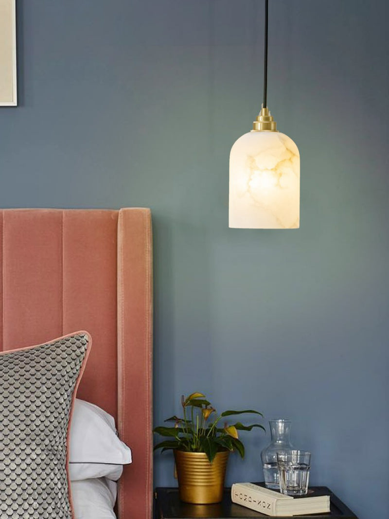 Wabi-Sabi pendellampa i marmor