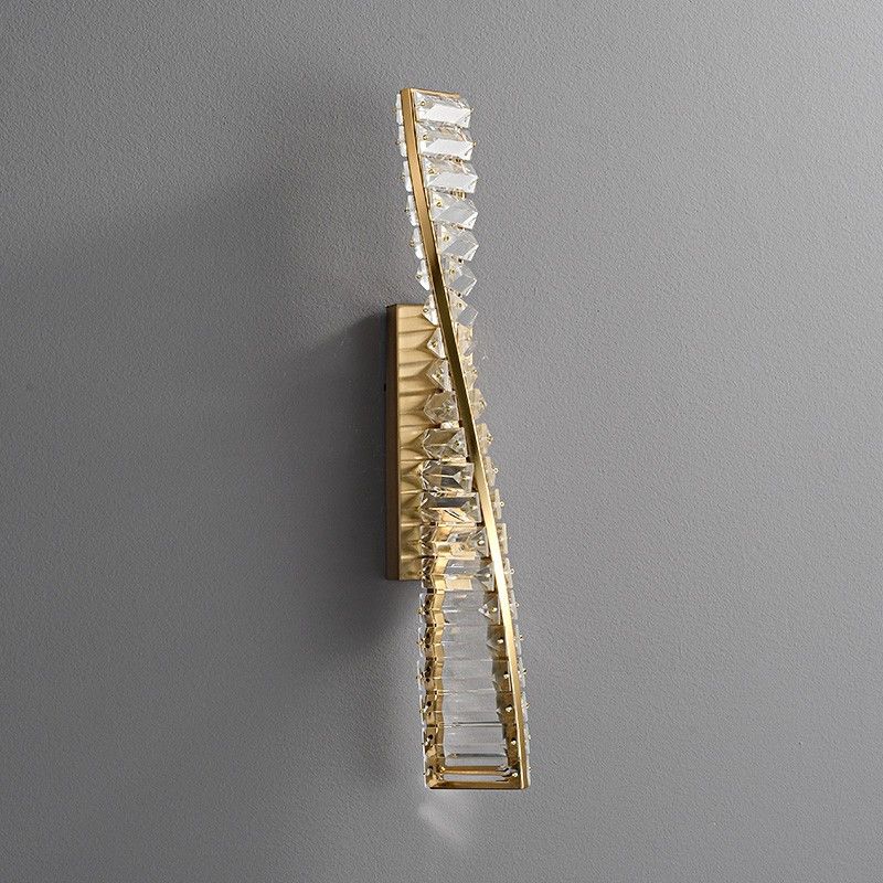 Vägglampa i kristall av hög kvalitet