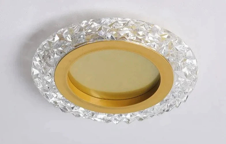 Taklampa med kristalldesign