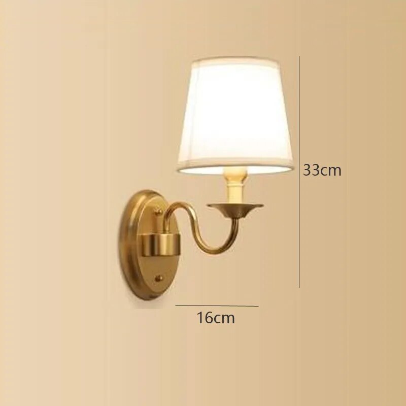 Vintage vägglampa i guld