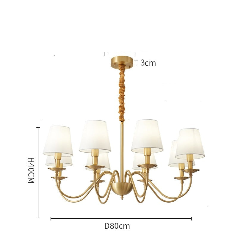 Retro ljuskrona för vardagsrum