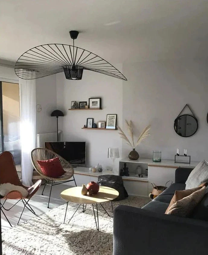 Vintage taklampa med hatt