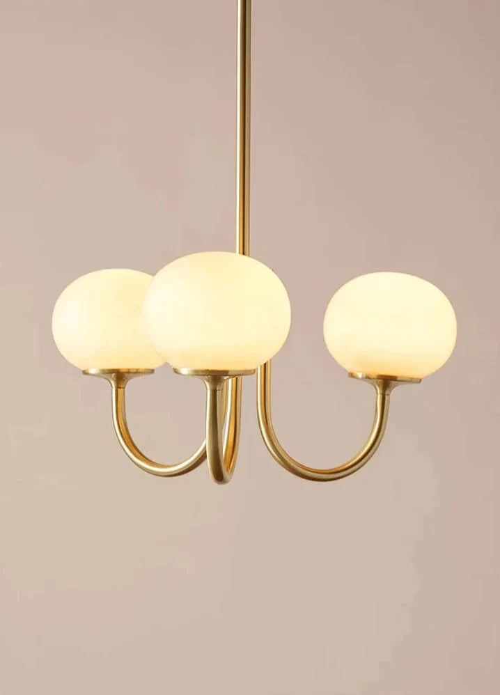 Bauhaus ljuskrona i rosé