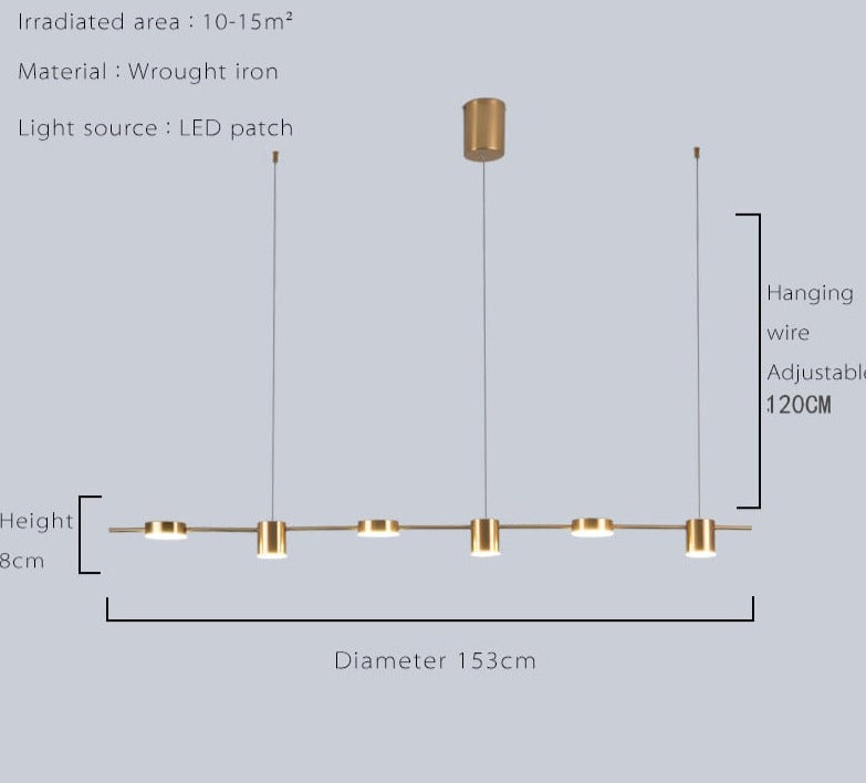 LUXELY Ljuskrona med flera spottar