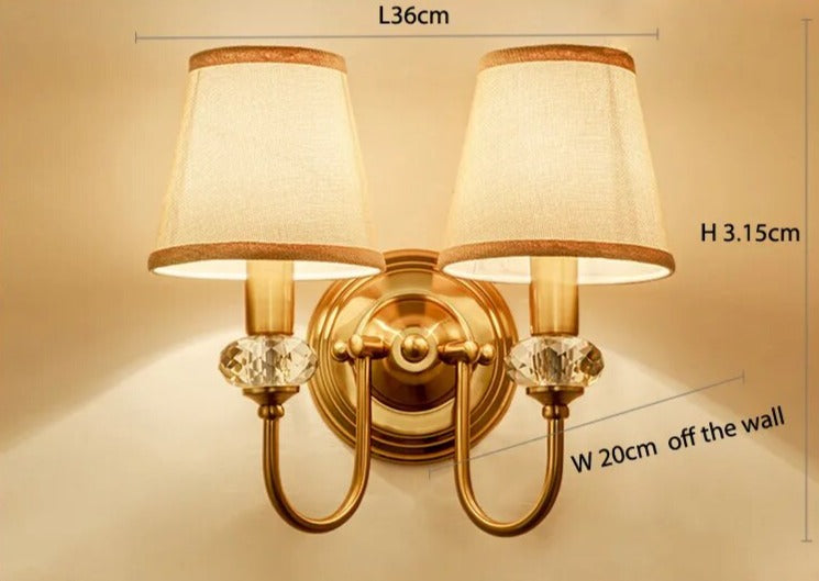 Vintage amerikansk vägglampa