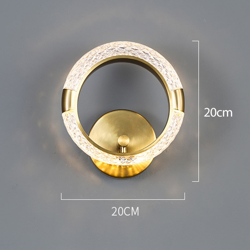 Vägglampa i kristall Royal