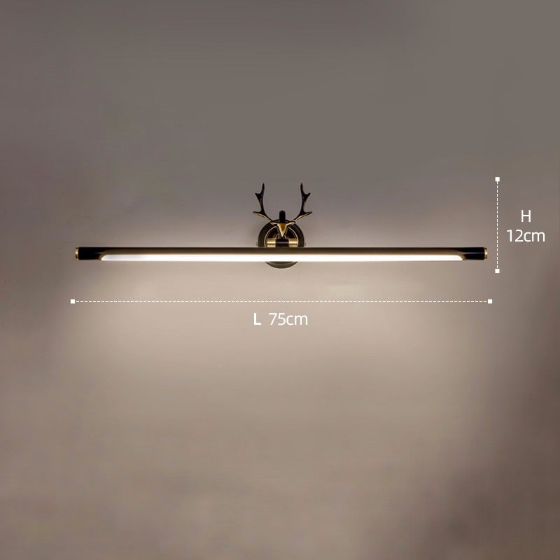 Guld Vägglampa Bar Form