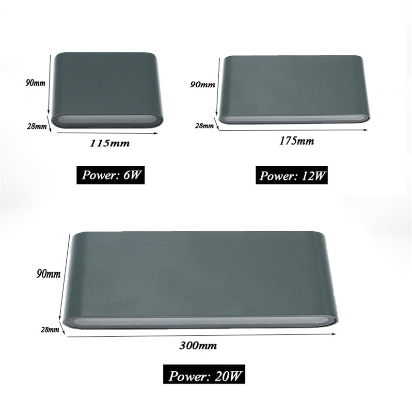 LLY Vattentät vägglampa