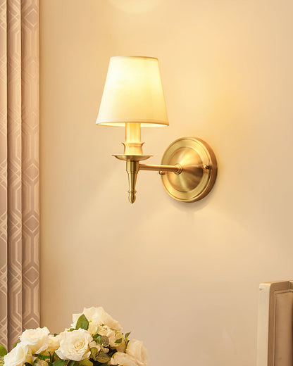 Vintage vägglampa i guld
