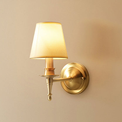 Vintage vägglampa i guld
