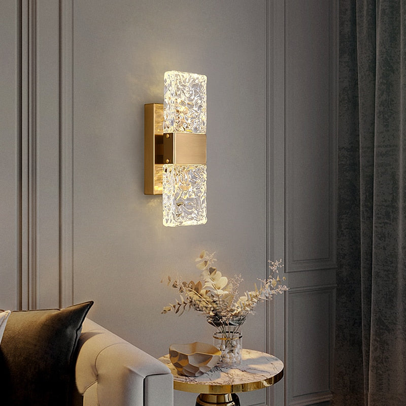 Nordisk kristallvägglampa