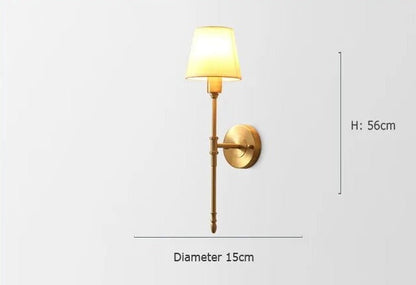 Vägglampa i koppar