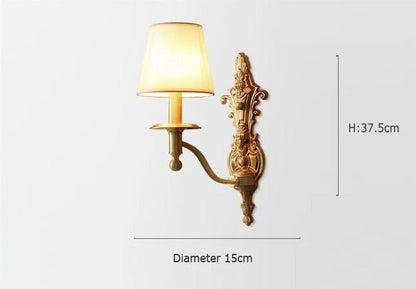 Vägglampa i koppar