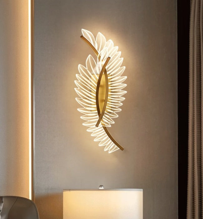 Vägglampa Golden Wings