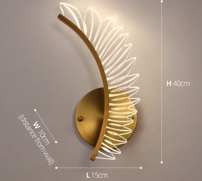 Vägglampa Golden Wings