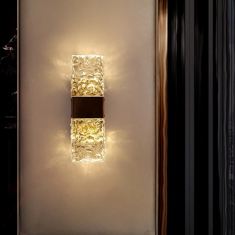 Nordisk kristallvägglampa