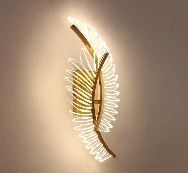 Vägglampa Golden Wings