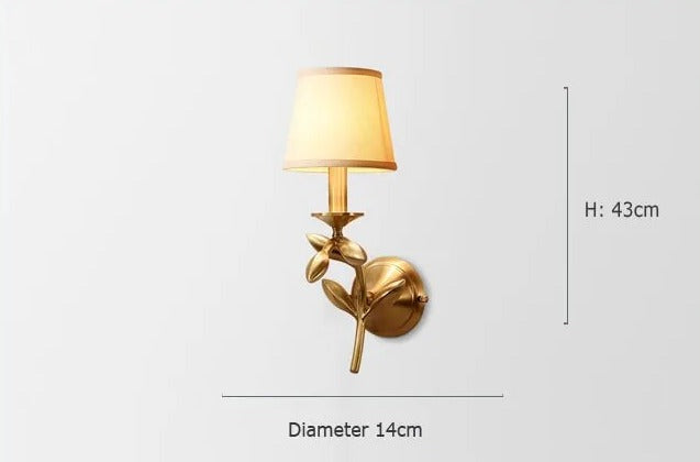 Vägglampa i koppar