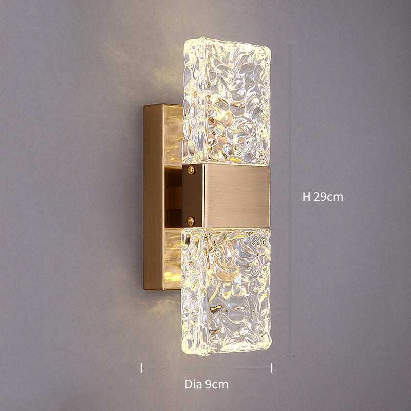 Nordisk kristallvägglampa