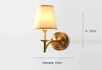 Vägglampa i koppar