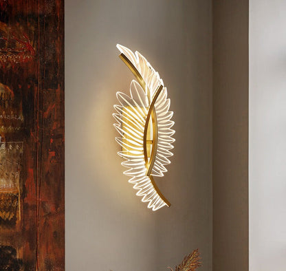 Vägglampa Golden Wings